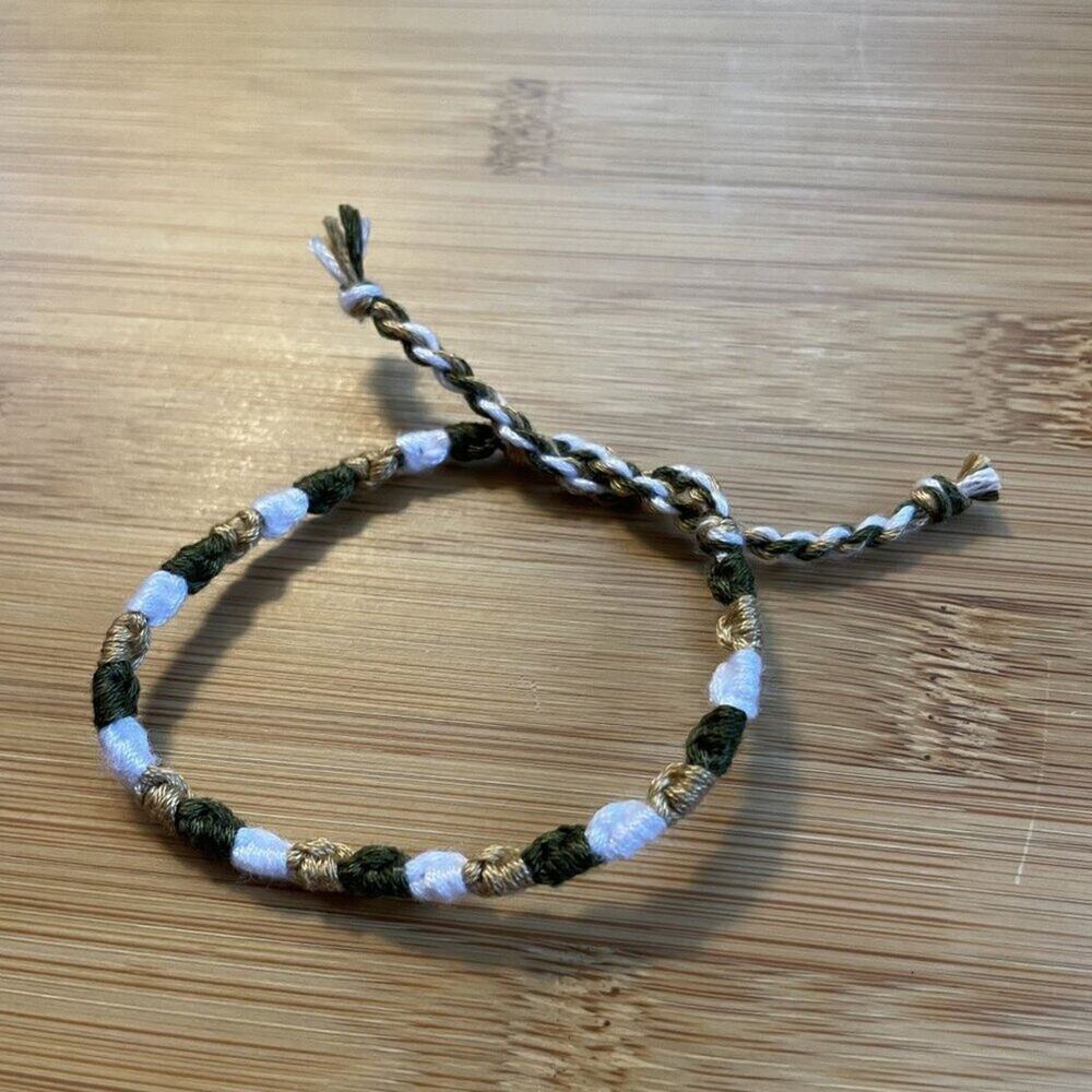 Irina Bracelet, anklet, trendy, comfortable, tie, embroidery thread, woven, gift